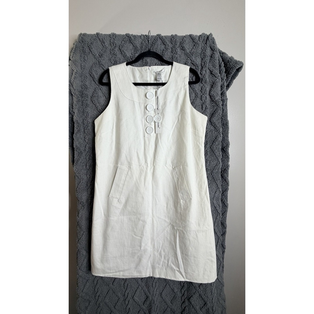 Richard Malcolm Linen Blend Shift Dress NWT-size 14